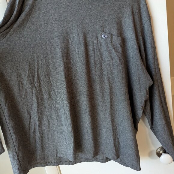 Vineyard Vines Edgartown Gray Long Sleeve Hooded T-Shirt Men's Size 2XL - Picture 2 of 11